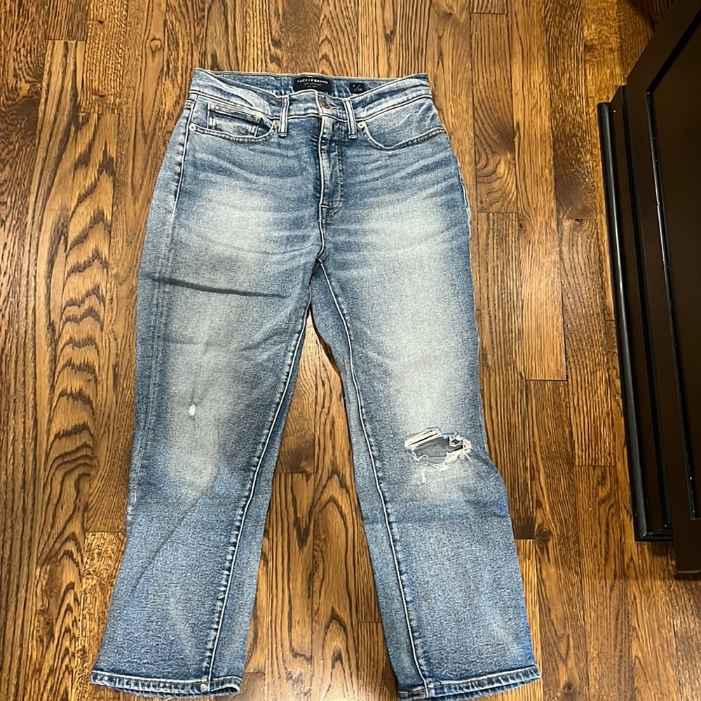 Lucky Brand high rise straight Zoe